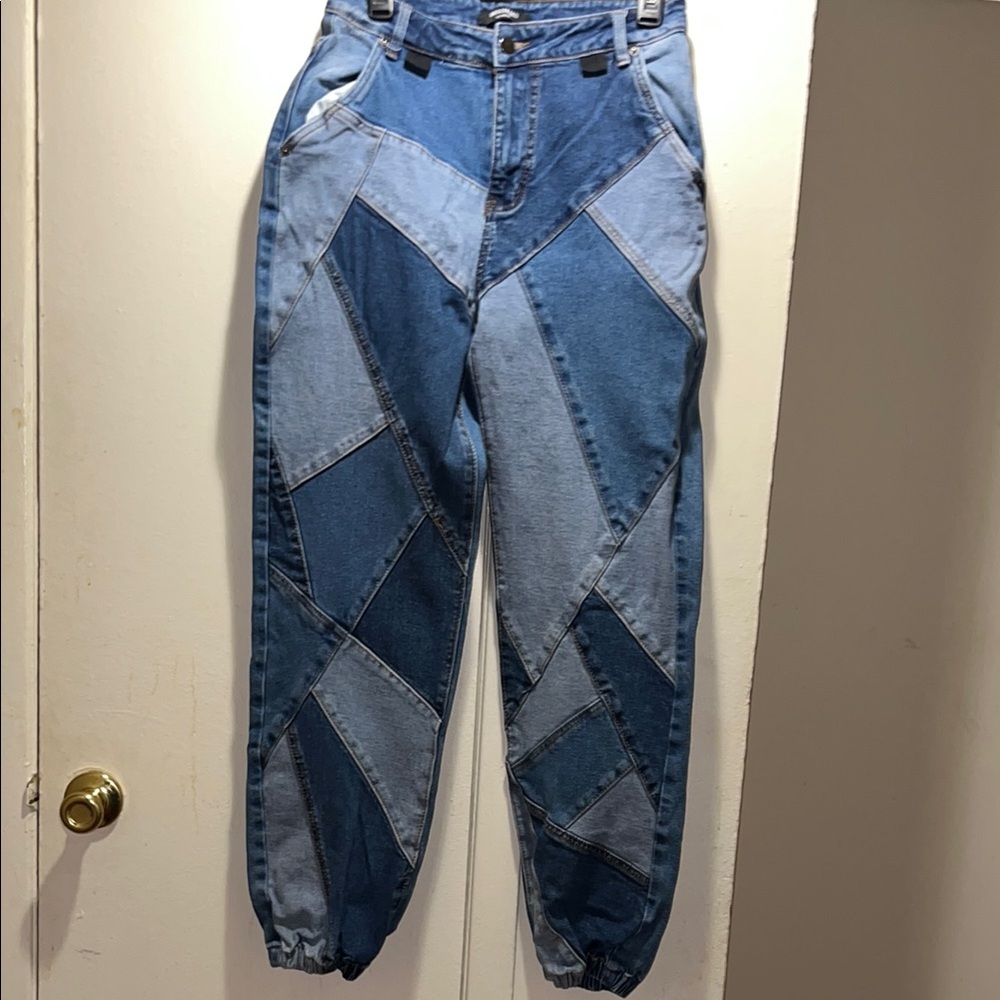Patchwork Blue Jeans - image 2